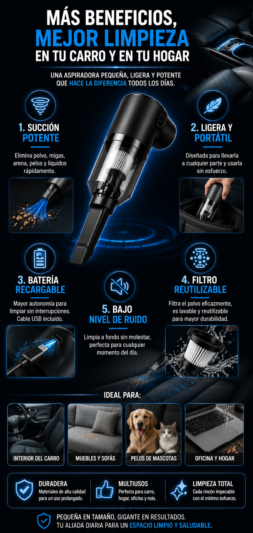 ASPIRADORA MINI MAXCLEAN