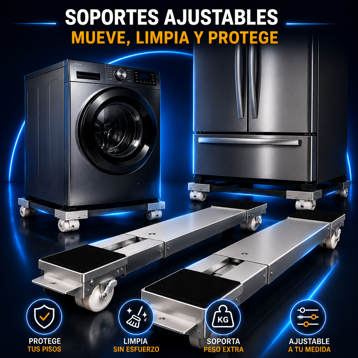 PROMO 2x1 (4) Soportes con ruedas MoveMaster™