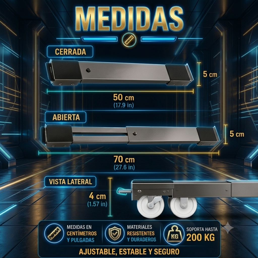 PROMO 2x1 (4) Soportes con ruedas MoveMaster™